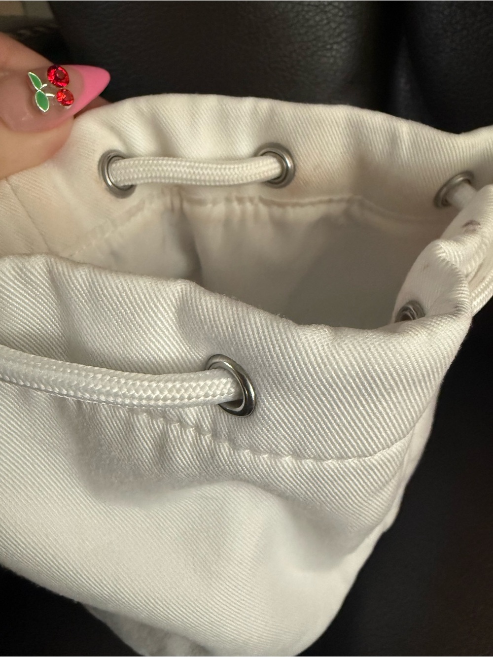 Dior Embroidered Drawstring Cosmetic Pouch - Picture 4 of 6